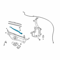 OEM 2006 Cadillac CTS Arm, Windshield Wiper Diagram - 12335744