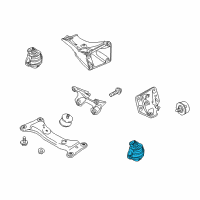 OEM 2010 BMW 335d Engine Mount Diagram - 22-11-6-760-330
