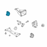 OEM 2014 BMW Z4 Engine Mount - Passenger Side Diagram - 22-11-6-793-240