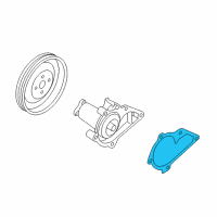 OEM 1997 Hyundai Accent Gasket-Water Pump Diagram - 25124-26002