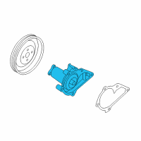 OEM 2006 Hyundai Accent Pump Assembly-Coolant Diagram - 25100-26902