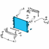 OEM 2021 Chevrolet Malibu Radiator Diagram - 84493651