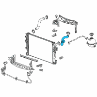 OEM 2016 Chevrolet Malibu Upper Hose Diagram - 23416969