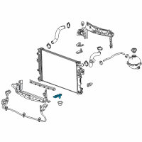 OEM Chevrolet Radiator Lower Bracket Diagram - 23336340