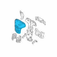 OEM 2004 Toyota RAV4 Heat Shield Diagram - 17167-28040