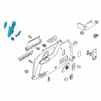 OEM 2019 Kia Sedona Trim Assembly-Rear Pillar Diagram - 85860A9500DAA