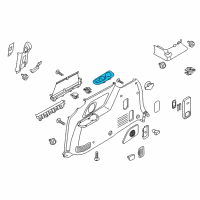 OEM 2019 Kia Sedona Luggage Cup Holder, Right Diagram - 85743A9050DAA