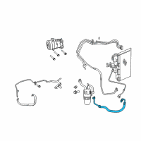 OEM 2008 Chrysler Sebring Line-A/C Suction Diagram - 5058225AA