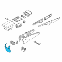 OEM 2015 Hyundai Genesis Cover Assembly-Console Rear Diagram - 84640-B1000-RRY