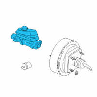 OEM 1999 Jeep Wrangler Brake Mastr Cylinder Diagram - 4798157