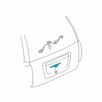 OEM 2004 GMC Envoy License Lamp Diagram - 15000046