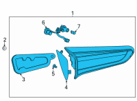 OEM 2020 Buick Encore GX Back Up Lamp Diagram - 42747398