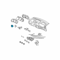 OEM 2005 Honda CR-V Switch Assembly, Remote Control Mirror (Graphite Black) Diagram - 35190-S9A-J01ZA