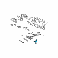 OEM Honda Switch Assembly, Rear Def & Air Conditioner Diagram - 35500-SLN-305ZA