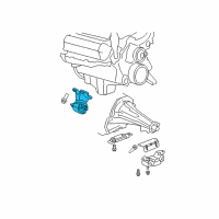 OEM Chrysler Aspen INSULATOR-Engine Mount Diagram - 52855588AD