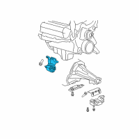 OEM 2008 Chrysler Aspen INSULATOR-Engine Mount Diagram - 52855588AD