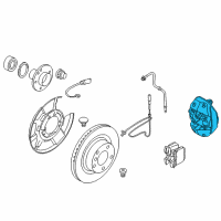 OEM 2012 BMW 135i Brake Caliper Right Diagram - 34-20-6-785-238