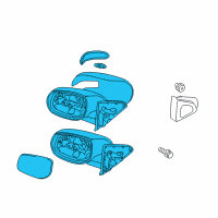 OEM 2011 Kia Forte Koup Outside Rear View Mirror Assembly, Right Diagram - 876061M005