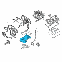 OEM 2010 Infiniti G37 Engine Oil Pan Diagram - 11110-EY00A