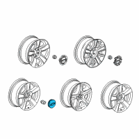 OEM 2021 Chevrolet Silverado 1500 Center Cap Diagram - 20942002