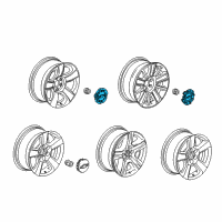 OEM Chevrolet Center Cap Diagram - 22871243