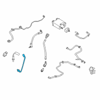 OEM 2014 Ford Police Interceptor Sedan Lower Oxygen Sensor Diagram - BE5Z-9G444-B