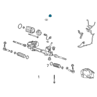 OEM 2018 Chevrolet Impala Knuckle Nut Diagram - 11546593