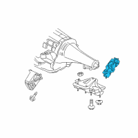 OEM 2007 Dodge Ram 1500 Bracket-Transmission Mount Diagram - 55366792AG