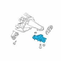 OEM 2006 Dodge Ram 1500 Bracket-Transmission Mount Diagram - 55366616AH