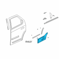 OEM 2003 Pontiac Aztek Lower Molding Diagram - 89046252