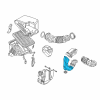 OEM 2004 Acura RL Pipe, Air In. Diagram - 17242-PY3-010