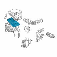 OEM 1998 Acura RL Air Filter Diagram - 17220-P5A-505