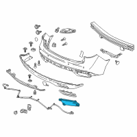 OEM 2016 Acura MDX Reflecter, Left Rear Diagram - 34550-TZ5-A01