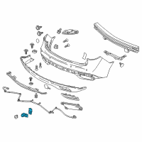 OEM 2014 Acura RLX Sensor Assembly, Parking (Crystal Black Pearl) Diagram - 39680-TV0-E01ZG