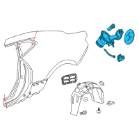 OEM 2021 Chevrolet Camaro Filler Pocket Diagram - 84145740