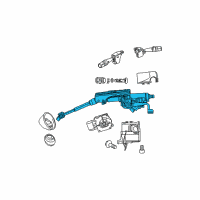 OEM Jeep Patriot Column-Steering Diagram - 4664341AP