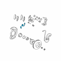 OEM 2001 Toyota Camry Brake Hose Diagram - 90080-94095