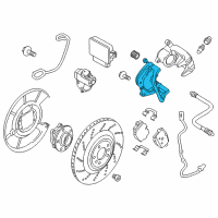 OEM 2015 BMW M6 Gran Coupe Calliper Carrier Right Diagram - 34-21-7-848-316