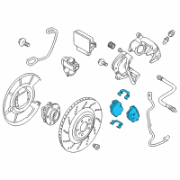 OEM 2018 BMW M6 Gran Coupe Repair Kit, Brake Pads Diagram - 34-21-2-284-389