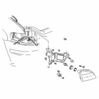 OEM Buick Skylark Socket, Headlamp Ball Stud Diagram - 16516644
