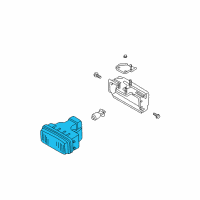 OEM Nissan Pathfinder Lamp Unit-Fog Diagram - 26154-0W001