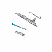 OEM 2004 BMW M3 Tie Rod End - Front Driver Side Outer Diagram - 32-21-2-229-367