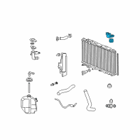 OEM 2006 Honda Civic Bracket, Radiator Mount (Upper) Diagram - 74171-SNA-A00