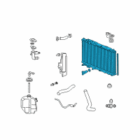 OEM 2011 Honda Civic Radiator (Denso) Diagram - 19010-RNA-A51