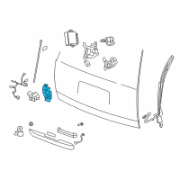 OEM 2014 GMC Yukon XL 1500 Lift Gate Window Latch Assembly Diagram - 25886854