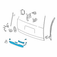 OEM Cadillac Handle, Outside Diagram - 25838218
