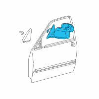 OEM 1999 Toyota Camry Mirror Assembly Diagram - 87940-33230-A0