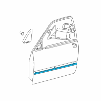 OEM 2001 Toyota Camry Body Side Molding Diagram - 75731-33140-E0