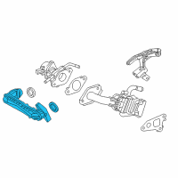 OEM Toyota EGR Pipe Diagram - 25601-F0020