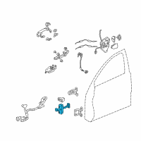 OEM Acura Checker, Right Front Door Diagram - 72340-SJA-A01